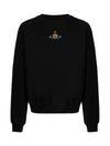 ORB Logo Crewneck Sweatshirt Black - VIVIENNE WESTWOOD - BALAAN 3