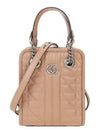 GG Marmont silver matelass? leather mini bag camel - GUCCI - BALAAN.