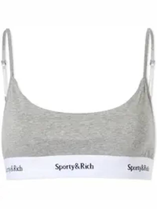 Serif Logo Bra Grey - SPORTY & RICH - BALAAN 1