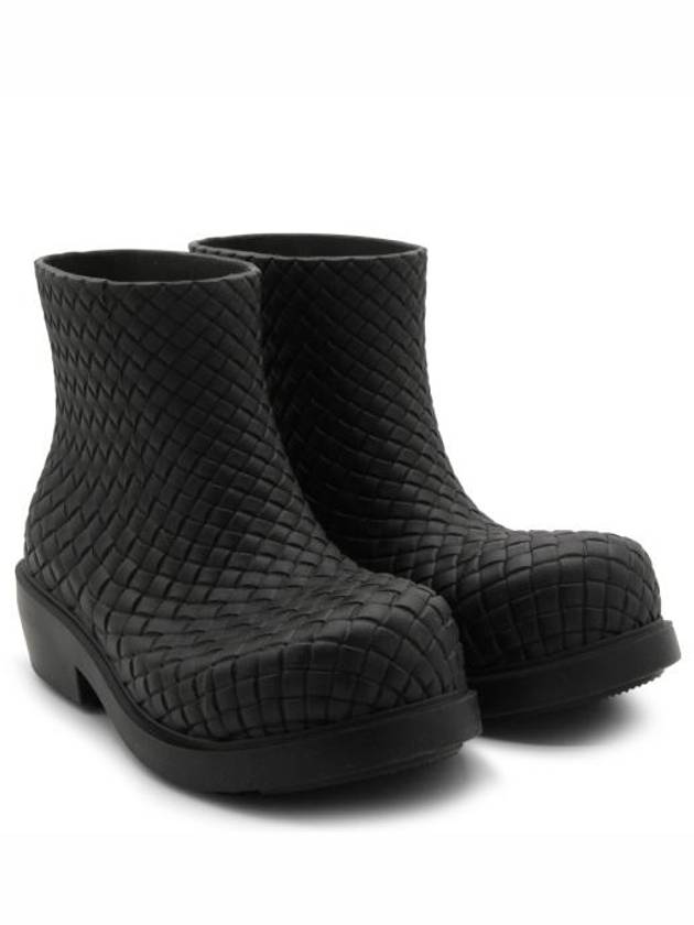 Fireman Rubber Rain Boots Black - BOTTEGA VENETA - BALAAN 5