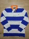 Block Stripe Classic Fit Polo Shirt Blue - POLO RALPH LAUREN - BALAAN 7