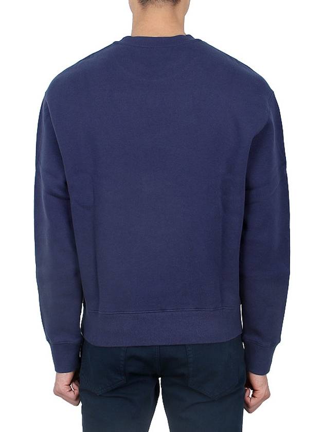 Fox Cotton Sweatshirt Navy - MAISON KITSUNE - BALAAN 5