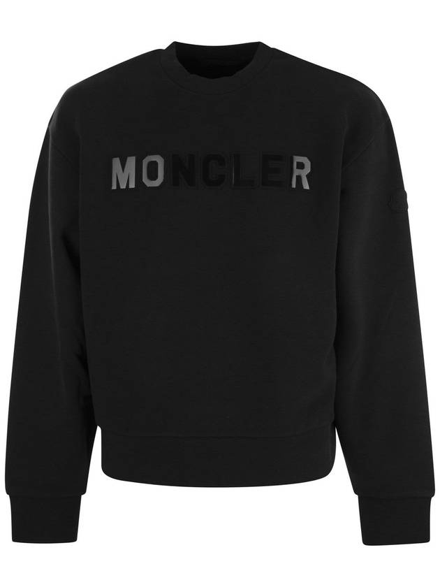 logo applique sweatshirt I20918G00012809KX - MONCLER - BALAAN 2