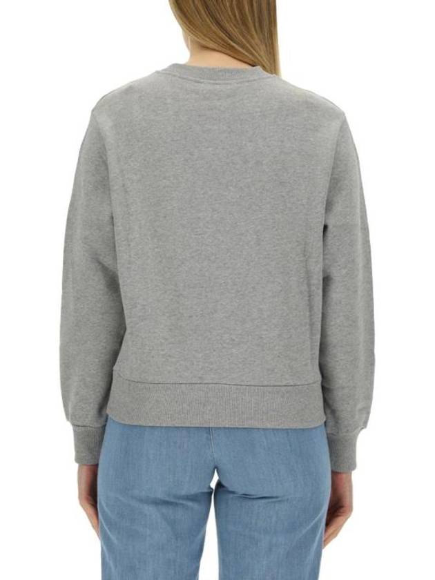 Boxy Micro Logo Sweatshirt Grey - A.P.C. - BALAAN 4