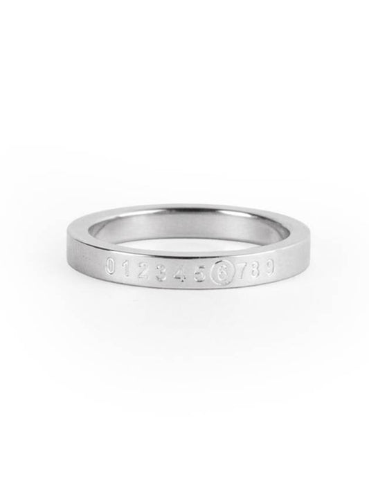 Numeric Minimal Signature Ring Palladium - MAISON MARGIELA - BALAAN 1