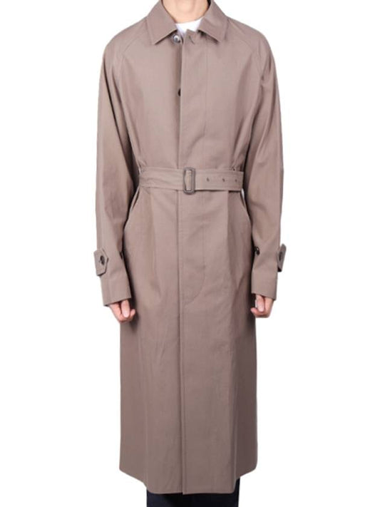 Men's Pins Gabadin Soutien Collar Coat Brown Gray A23AC01FB BROWNGRAY - AURALEE - BALAAN 1