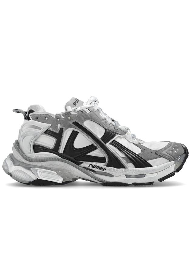 Worn Out Effect Runner Low Top Sneakers Grey - BALENCIAGA - BALAAN 2