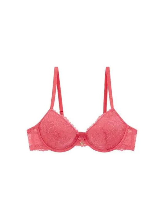 UNDERWEAR Women s Flower Lace Remove Push Up Bra Coral Pink - EMPORIO ARMANI - BALAAN 1