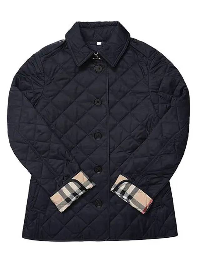 New Frankby Quilted Jacket Navy - BURBERRY - BALAAN 3