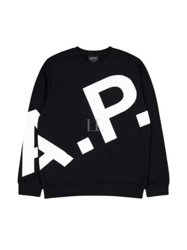 Cory Big Logo Cotton Sweatshirt Black - A.P.C. - BALAAN 2