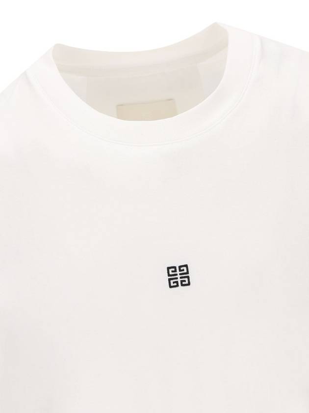 4G Logo Cotton Short Sleeve T-shirt White - GIVENCHY - BALAAN 4