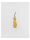 Saffiano Leather Robot Keychain Trick Sunny Yellow - PRADA - BALAAN 2