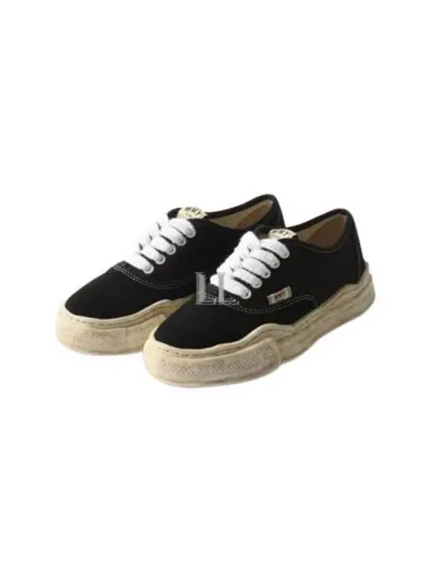 Blakey OG Sole Canvas Suede Low Top Sneakers Black - MIHARA YASUHIRO - BALAAN 2