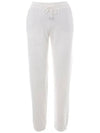 Terracotta Cotton Track Pants Cream White - LORO PIANA - BALAAN 2