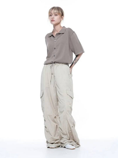 Women s NPCP BE Nylon Parachute Cargo Pants Beige - CHANCE'S NOI - BALAAN 2