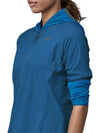 Women's Airshed Pro Pullover Half Zip Hooded Jacket Endless Blue - PATAGONIA - BALAAN 3