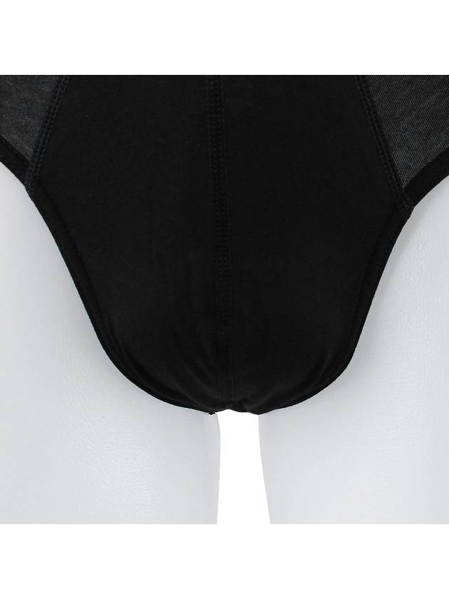 Mega Logo Organic Cotton Panties Black - EMPORIO ARMANI - BALAAN 7