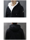 Classic Bunny Zip Up Hoodie White Lining Black - MOOSE KNUCKLES - BALAAN 8