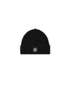 N22C3 Full Rib RWS Wool Beanie Black - STONE ISLAND - BALAAN 2