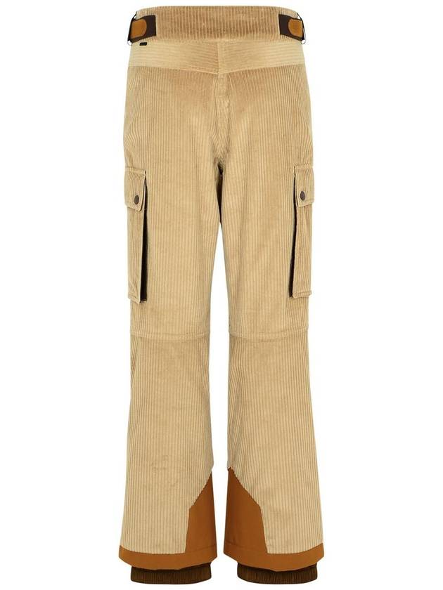 Moncler Grenoble Beige Velvet Pants - MONCLER - BALAAN 3