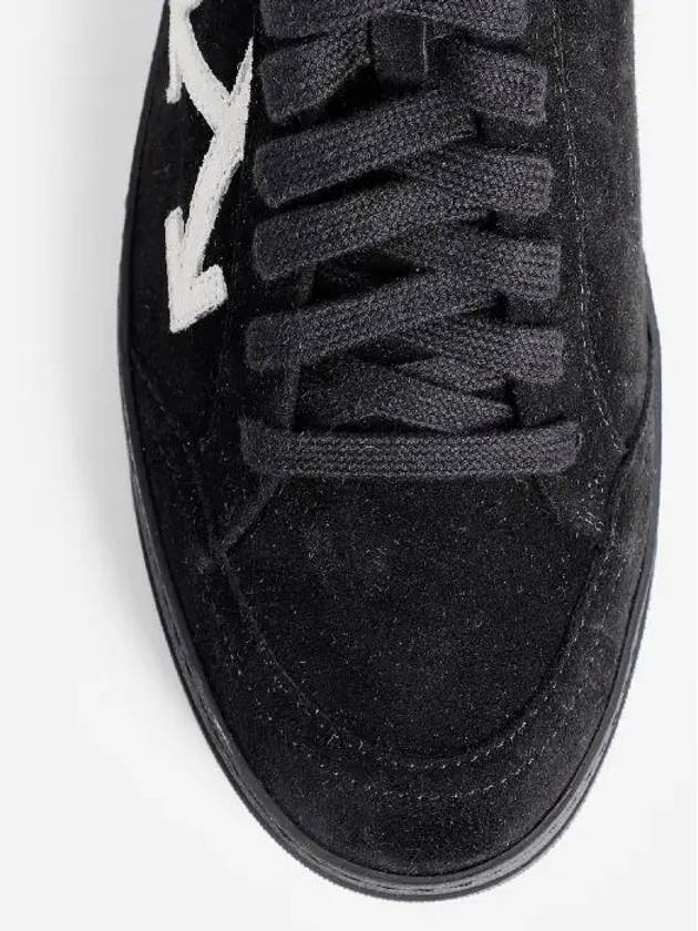 2.0 Arrow Logo Suede Low Top Sneakers Black - OFF WHITE - BALAAN 8