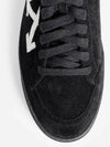 20 Arrow Logo Suede Low Top Sneakers Black - OFF WHITE - BALAAN 8