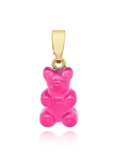 NOSTALGIA BEAR LOLLIPOP CLASSIC CONNECTOR Gold Pendant Charm - CRYSTAL HAZE - BALAAN 1