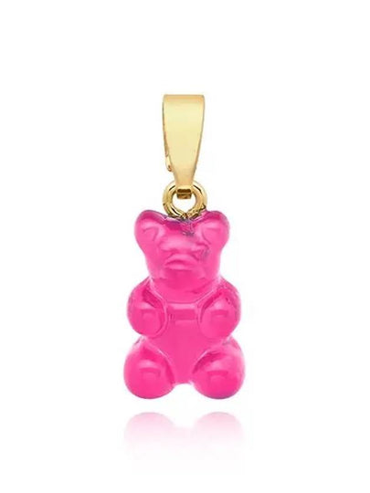 NOSTALGIA BEAR LOLLIPOP CLASSIC CONNECTOR Gold Pendant Charm - CRYSTAL HAZE - BALAAN 2