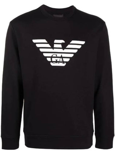 Logo Print Sweatshirt 8N1MR61JRIZ - EMPORIO ARMANI - BALAAN 1