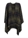 Women's Tartan Shawl Muffler Green - BARBOUR - BALAAN 2