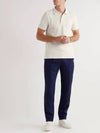 Cotton Pique Short Sleeve Button Passing Polo TShirt Ivory - TOM FORD - BALAAN 5