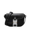 2ADCA435YKK Black Calfskin Saddle Mini Messenger Cross Bag - DIOR - BALAAN 1