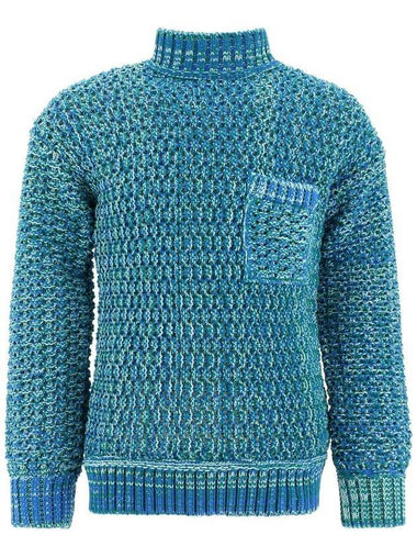 Men's Jacquard Turtleneck Blue - AMBUSH - BALAAN 1