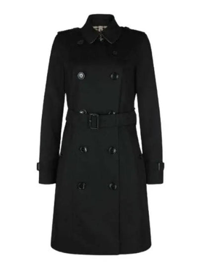 Chelsea Cotton Trench Coat Black - BURBERRY - BALAAN 2