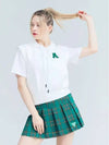 Golf Tennis Check Pleated Skirt Green - AVAVE - BALAAN 2