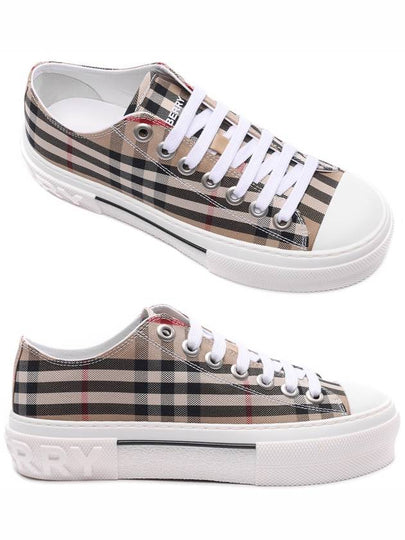 Vintage Check Cotton Sneakers Archive Beige - BURBERRY - BALAAN 2