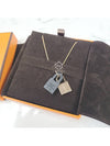 O'Kelly Small Pendant Rose Gold Necklace Noir - HERMES - BALAAN.