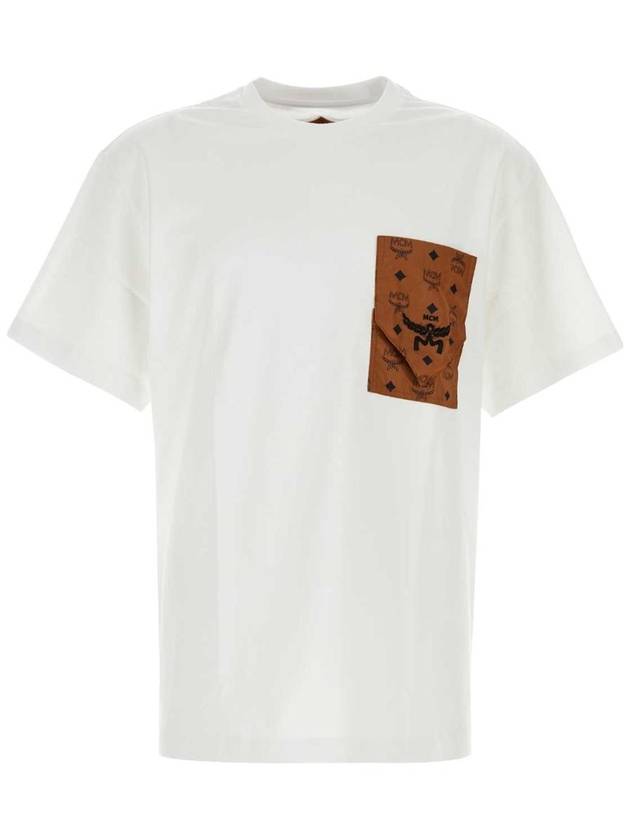 GB MCM WHITE cotton t shirt MHTEAMM07 WT - MCM - BALAAN 1