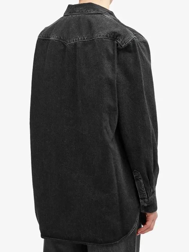 Karty Denim Long Sleeve Shirt Black - ACNE STUDIOS - BALAAN 3