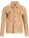 Classic collar suede jacket LJM008LMS014F24 - TOM FORD - BALAAN 1