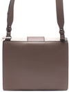 FF Flat Baguette Leather Cross Bag Grey - FENDI - BALAAN 5