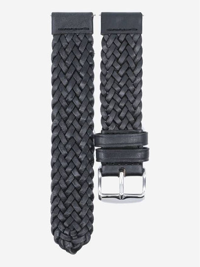 Intrecciato Leather Strap Band Black - MINOC - BALAAN 2