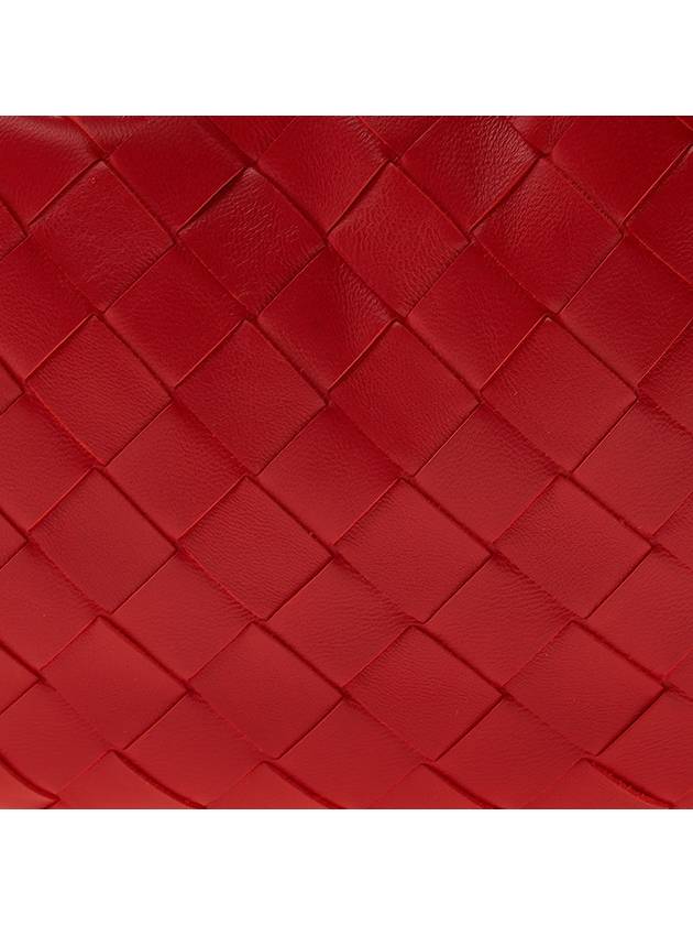 Jodie Intrecciato Small Tote Bag Light Red - BOTTEGA VENETA - BALAAN 8