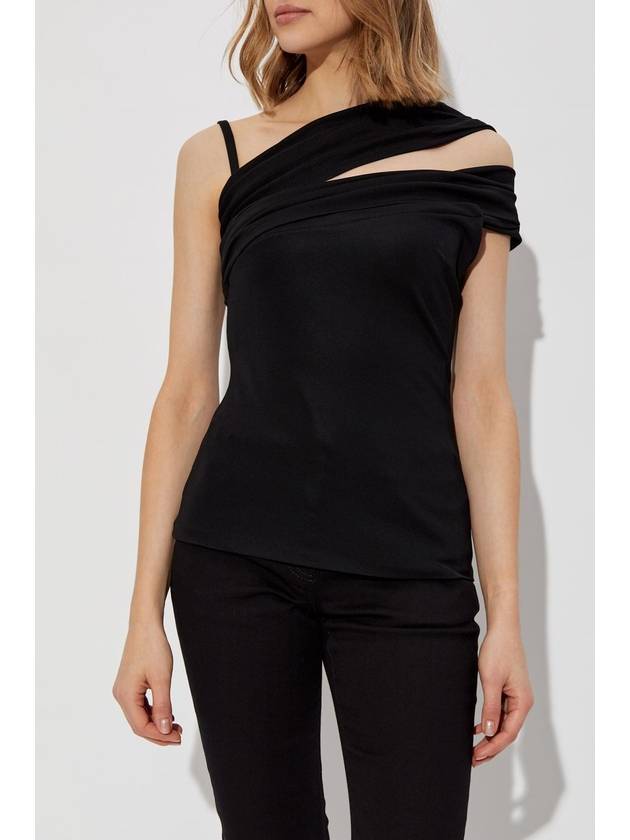 Versace One-shoulder Top, Women's, Black - VERSACE - BALAAN 3