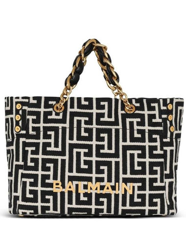 Balmain Tote Bag With Logo Plaque - BALMAIN - BALAAN 1