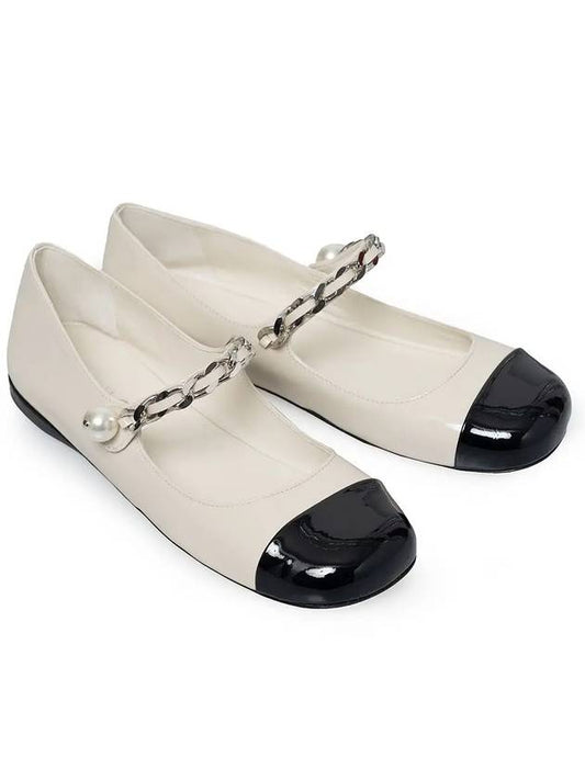 5F653D ZHV F0A72 leather ballerina shoes - MIU MIU - BALAAN 2