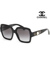 Eyewear Heart Pearl Camellia Sunglasses Black - CHANEL - BALAAN 2