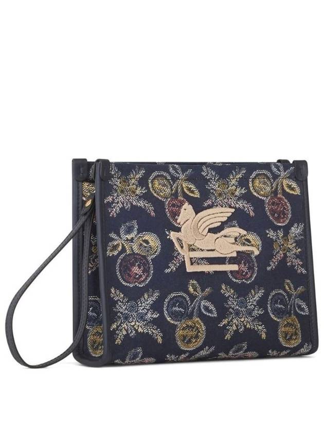 Medium Jacquard Clutch Bag Navy - ETRO - BALAAN 5