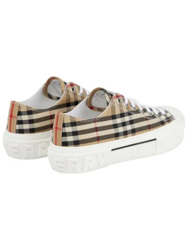 Vintage Check Cotton Sneakers Archive Beige - BURBERRY - BALAAN 4