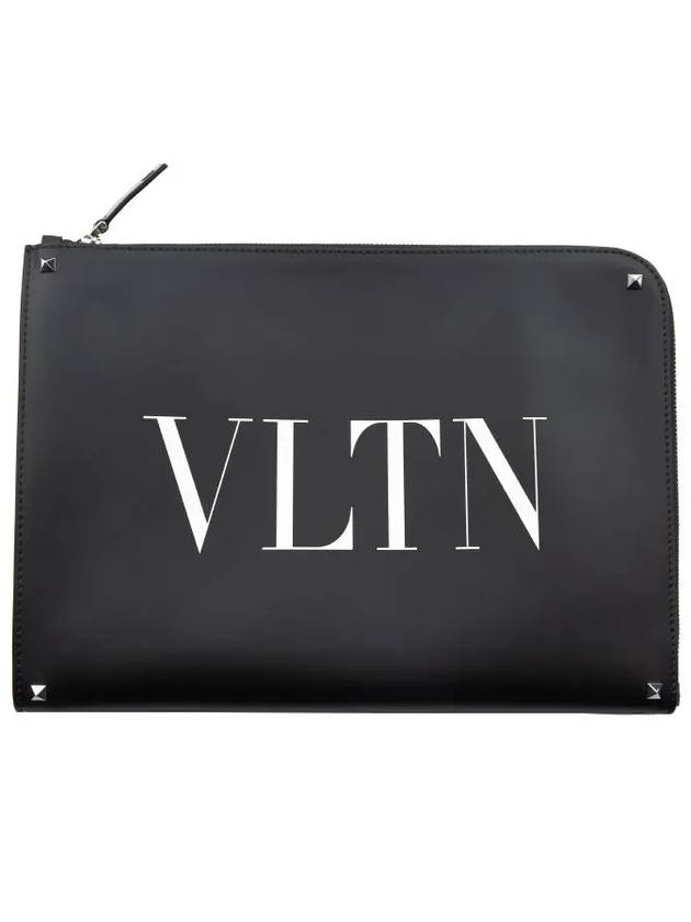 VLTN Logo Clutch Black TY2B0457 - VALENTINO - BALAAN 1